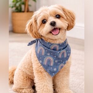 🌈 Rainbow Dog Bandana